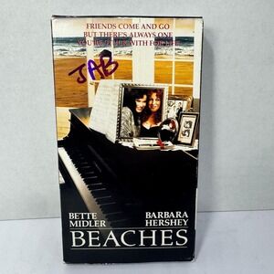 Beaches VHS 1988 Bette Midler Barbara Hershey Touchstone Home Video PG13 Vintage